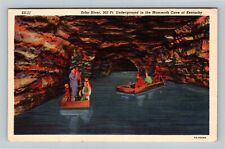 Mammoth Cave KY, Echo River Boating, Kentucky Vintage Postcard picture