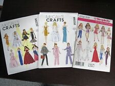 Barbie doll sewing patterns, plus shoes and materials picture