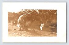 Postcard RPPC Native American Indian Wigwam Home 1910s Unposted AZO picture