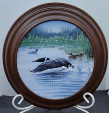 Don Li-Leger The Loon Voice of the North Time to Fly Framed Plate Duck 1992 picture