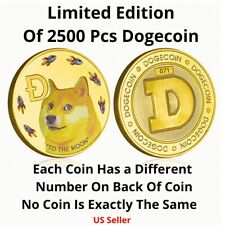 1x Gold Dogecoin Coins Challenge Commemorative Limited Edition Numbered Doge US picture