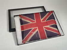 Antique WWI Era Union Jack British Silk Scarf Parade flag delicate 8x10  picture