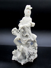 Vintage Chinese Soapstone Figure Kwan Yin Guan Yin standing on Dragon picture