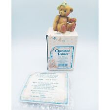 Cherished Teddies Jacki Hugs & Kisses Figurine Box Certificate Priscilla Hillman picture