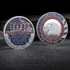 100PCS Thank You for Your Service Military Appreciation Veteran Challenge Coins picture