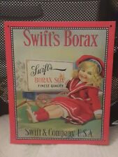 Vintage Swift's Borax Soap Girl In Sailor Suit Nice Colors Advertisement picture