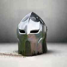 Handmade Dark Wolf Helmet - Handmade 18 Gauge Steel Armor for Cosplay  Display picture