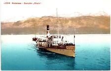 Steamer 'Rhein', Bodensee Germany (Lake Constance), Alps Postcard picture