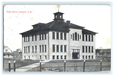1911 High School Exterior Street View Lemmon SD - Posted View - Stained picture