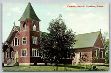 Postcard Catholic Church, Camden, Maine P156 picture