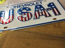 1978-1985 Chevy Silverado Square Body Correct USA1 Front Dealer Plate Tag picture