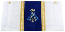 Marian White/blue Humeral Veil Velo Humeral Weiss Segensvelum Vestment W767ABN25 picture
