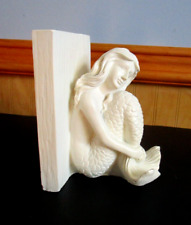 Single White Mermaid Bookend, Weighs 2 Pounds picture