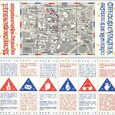 Expo 1958 Belgium Czechoslovakia Advertising Brochure Map Czech Fair Souvenir 3O picture
