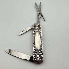 Towle Sterling Silver Pocket Knife & Scissors No Monogram Solingen Germany picture