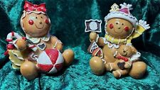 Vintage Gingerbread Figurines sitting down 2005 picture