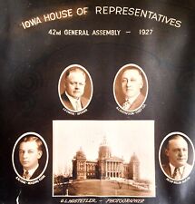 Vintage 1927 Iowa House Of Representatives Named Large 16 x 20 Photograph picture