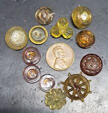Lot Of Vintage Buttons Assorted MOD Atomic MCM Fashion Restore DIY Maker Sewing picture