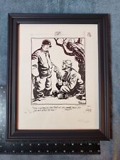 WWII US Army ~ Bill Mauldin ~ Lithograph Limited Edition 127/250 Numbered Framed picture