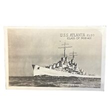 Real Picture Postcard RPPC  Real Picture Postcard USS Atlanta Navy Photograph picture