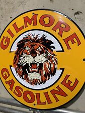 Vintage Style Gilmore Lion Roar Gasoline Porcelain Sign picture