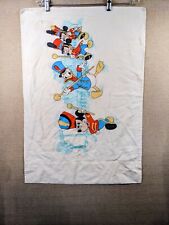 Vintage Walt Disney Productions Pillowcase Mickey Donald Parade Print Rare picture