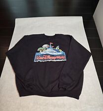 Vintage Walt Disney World Where Dreams Come True Black Sweatshirt Adult 2XL NICE picture