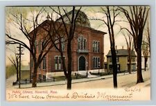 Haverhill MA-Massachusetts, Public Library c1906 Vintage Souvenir Postcard picture