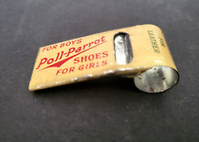ATQ 1920s Advertising Poll-Parrot Shoes Lithograph Toy Metal Whistle-RARE FIND picture