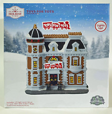 Holiday Time 2022 Toys For Tots Christmas Village Victorian House - BRAND NEW picture