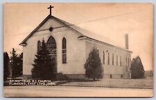 Postcard St Matthias R.C. Church, Flanders, East Lyme CT B87 picture