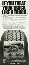 Vintage Print Ad 1979 Firestone Light Truck Tires Transport 1 Oval Steeltex picture
