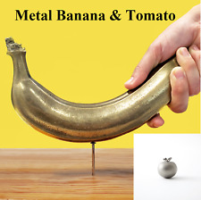 Metal Banana Hammer Tomato Kitchen Deco Fake Artificial Life Like Fruit Ornament picture