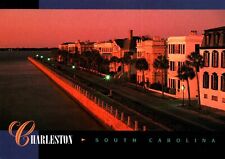 Postcard East Battery at Dawn Charleston South Carolina Houses picture