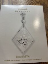 2012 Hallmark Keepsake Ornament Beautiful You Etched Glass Crystal Bead picture