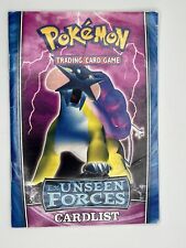 Vintage Pokémon Card (2005) Theme Deck & Card List Unseen Forces Rule book picture