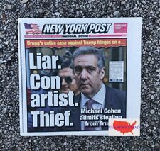 NEW YORK POST - TUESDAY MAY 21, 2024 (MICHAEL COHEN -LIAR-CON-ARTIST-THIEF) picture
