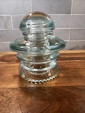 SPARKLING ICE HEMINGRAY-53 SPACESHIP Transposition Glass Insulator picture