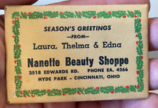 Antique Nanette Beauty Shoppe Small Mirror Hyde Park Cincinnati OH Laura Thelma picture