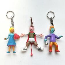 Vintage 90's Nickelodeon Cartoon Doug Funny Patty Mayonnaise Skeeter Keychains picture