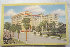 1 Linen Postcard St. Petersburg, Florida FL~ Soreno Hotel~ VTG picture