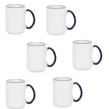 36pcs 15oz Rim/Handle Mug-Royal Blue Coated Mugs Sublimation Transfer DIY cup picture