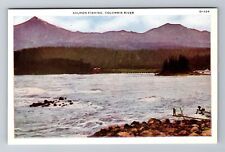 Columbia River OR-Oregon, Salmon Fishing, Antique, Vintage Souvenir Postcard picture
