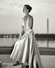 1949 Fashion Model Photograph - Toni Frissell Evening Gown Photo Washington D.C. picture