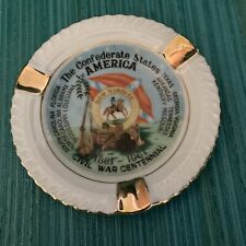 Vintage 1961 The Confederate States Of America Civil War Centennial Ashtray Nice picture