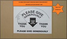 10 LABELS FOR CHARITY COLLECTION DONATION BUCKETS /BOXES picture