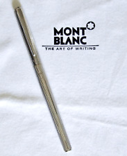 Vintage '80s MONTBLANC Noblesse Silver Pinstripe Rollerball PEN  Made in Germany picture