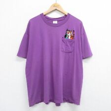 Xl/Used Short Sleeve Vintage T-Shirt Men'S 90S Disney Aladdin Jasmine Rajah Embr picture