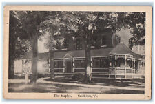 1919 Big Building The Maples Castleton Vermont VT Posted Antique Postcard picture