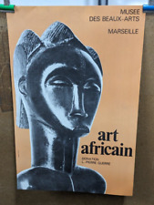 ANTIQUE AFRICAN ART POSTER MUSEUM OF FINE ARTS MARSEILLE AFRICA picture
